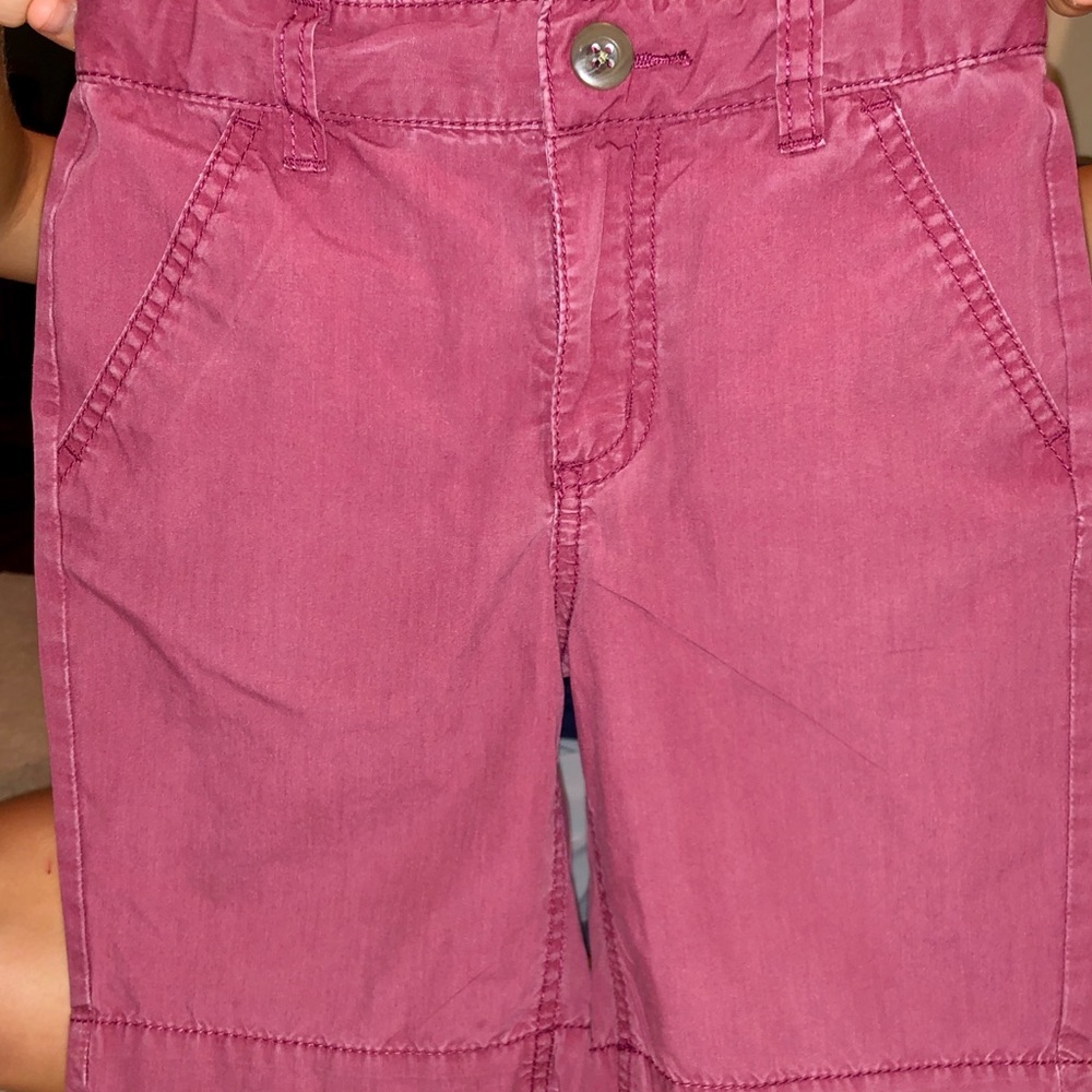 Burgundy shorts